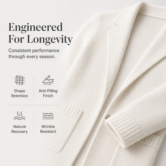 ✨ Elevated Everyday Comfort | Women's Lapel-Collar Knit Cardigan