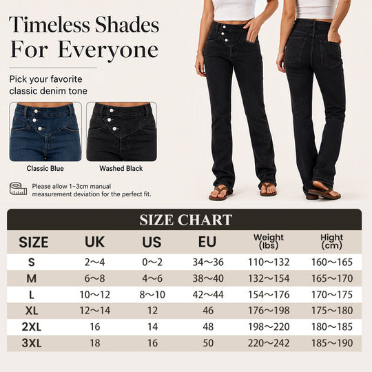 💖 Latest Design | Women's High-Waisted Crossover Asymmetric Jeans
