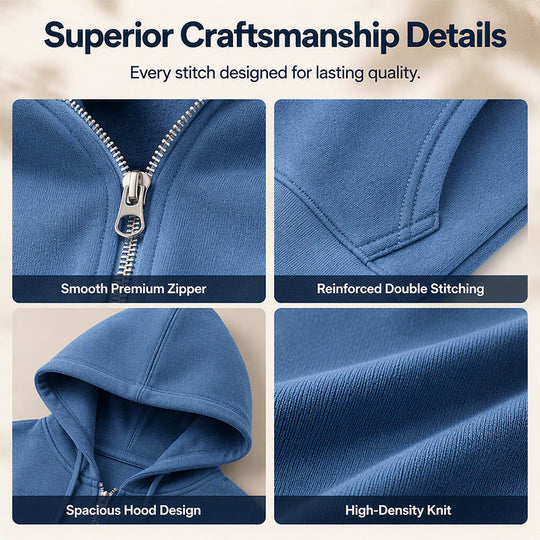 ⌛Limited-Time Offer🛍️Women’s Long Zip-Up Hooded Cardigan