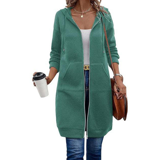 ⌛Limited-Time Offer🛍️Women’s Long Zip-Up Hooded Cardigan