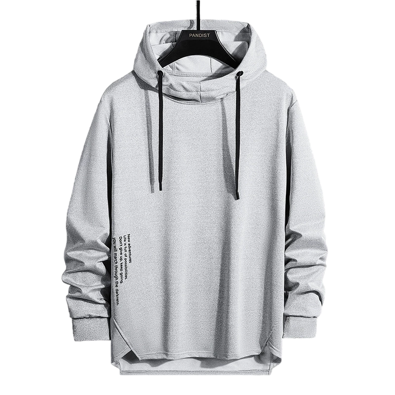 ☁️ All-Day Comfort | Men's Relaxed-Fit High-Neck Hooded Sweatshirt