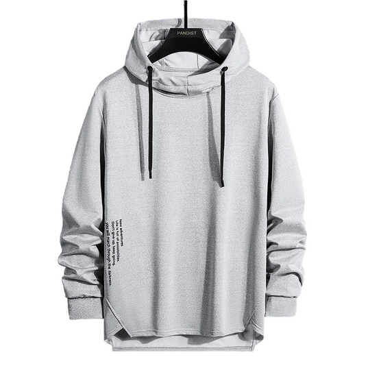 ☁️ All-Day Comfort | Men's Relaxed-Fit High-Neck Hooded Sweatshirt