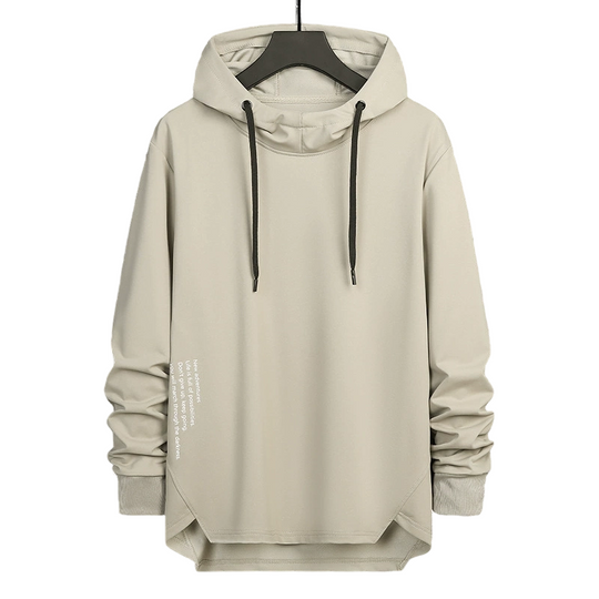 ☁️ All-Day Comfort | Men's Relaxed-Fit High-Neck Hooded Sweatshirt