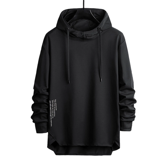☁️ All-Day Comfort | Men's Relaxed-Fit High-Neck Hooded Sweatshirt