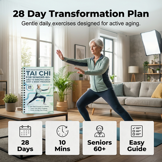 🥳2026 HOT SALE🥳💞50K+ SOLD! ☯️📖 30% OFF! 28-Day Tai Chi Practice Book – 10-min daily sessions, beginner-friendly illustrations & progress log. Gentle movement for seniors – build a healthy routine! 🌿✨