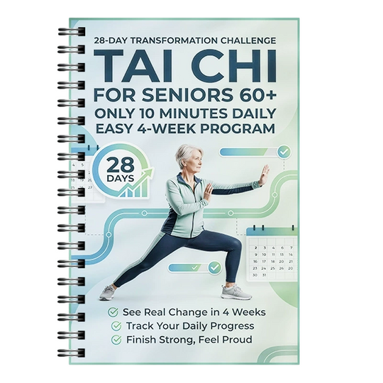 🥳2026 HOT SALE🥳💞50K+ SOLD! ☯️📖 30% OFF! 28-Day Tai Chi Practice Book – 10-min daily sessions, beginner-friendly illustrations & progress log. Gentle movement for seniors – build a healthy routine! 🌿✨