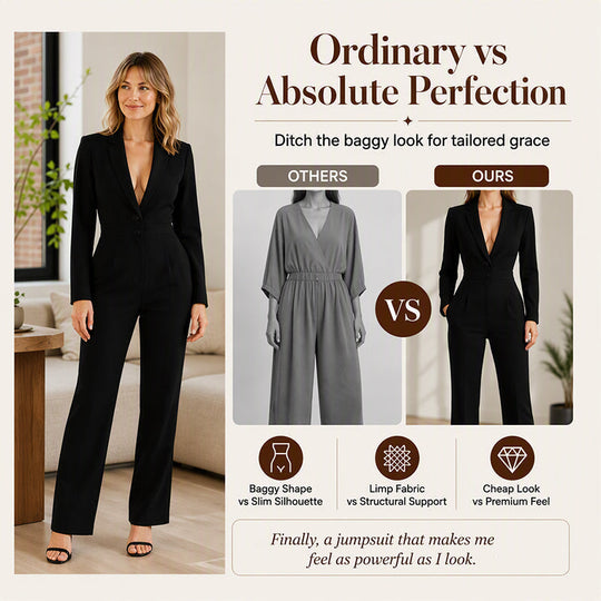 🌸 50% OFF NOW!Women's Elegant Blazer Jumpsuit