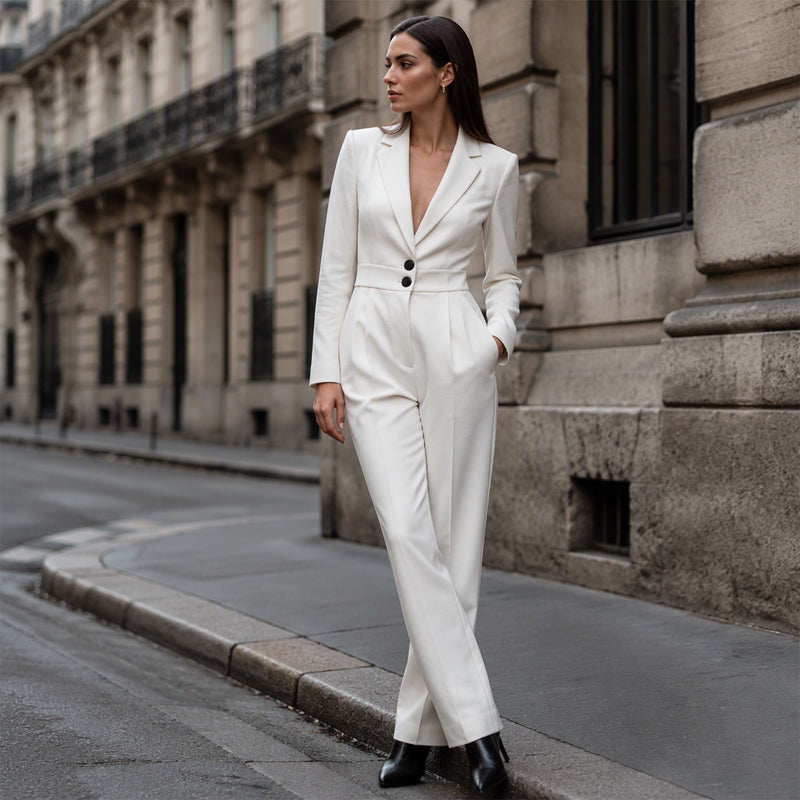 🌸 50% OFF NOW!Women's Elegant Blazer Jumpsuit