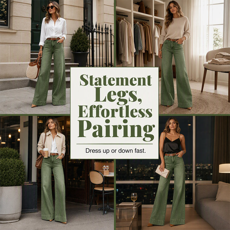 👖Bestseller - Women's Vintage High-Waisted Wide-Leg Jeans
