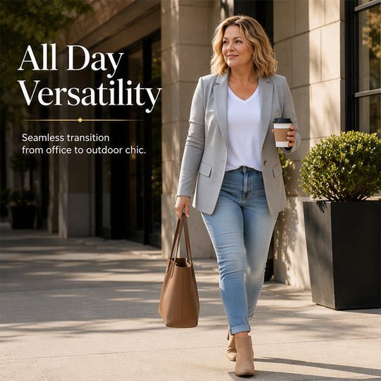 Women's Casual Lightweight Blazer Jacket