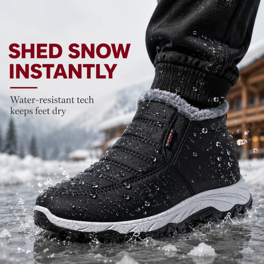 Men's Winter Warm Slip-On Snow Boots