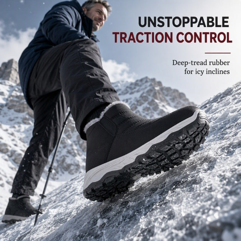Men's Winter Warm Slip-On Snow Boots