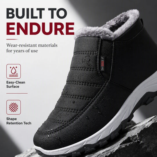 Men's Winter Warm Slip-On Snow Boots