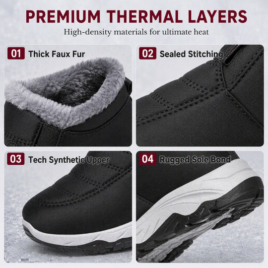 Men's Winter Warm Slip-On Snow Boots