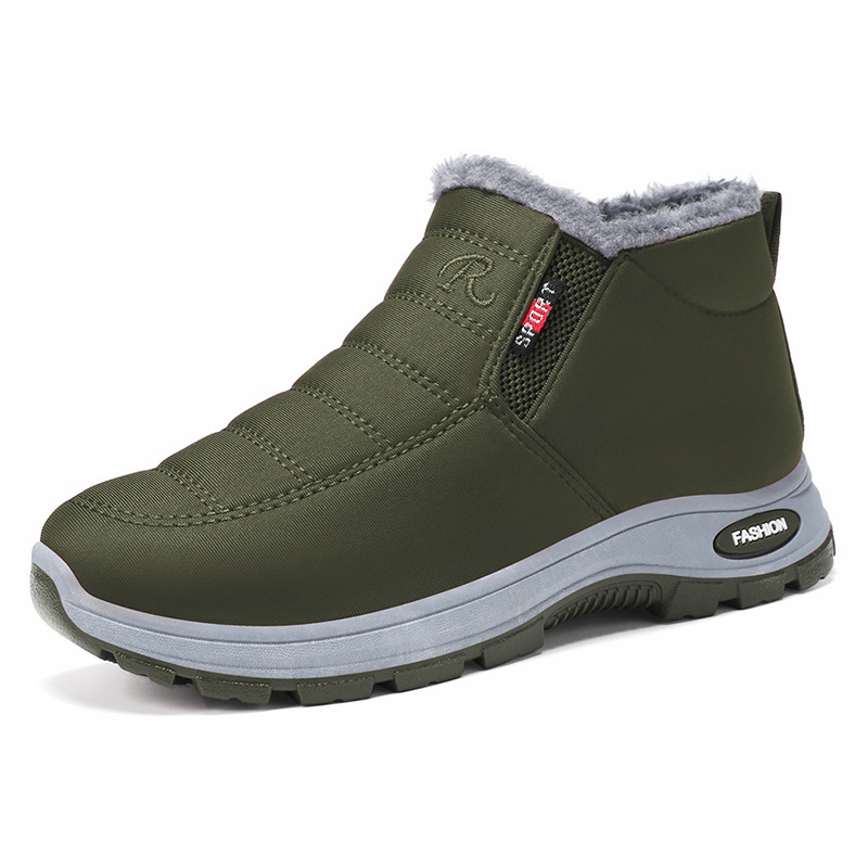 Men's Winter Warm Slip-On Snow Boots