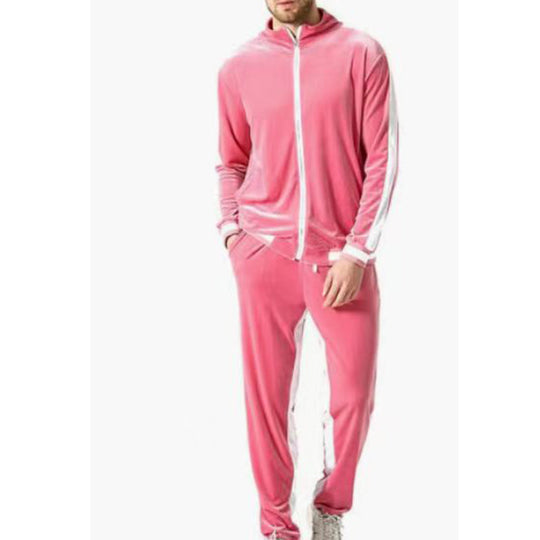 Premium Velvet Men's Tracksuit Set