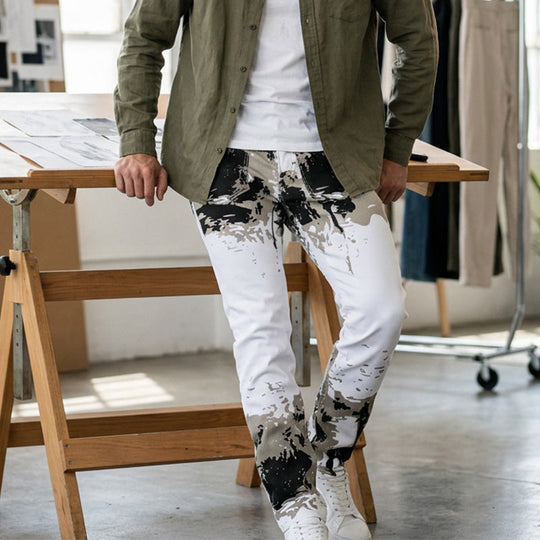 Men's Trendy Camo Slim Jeans