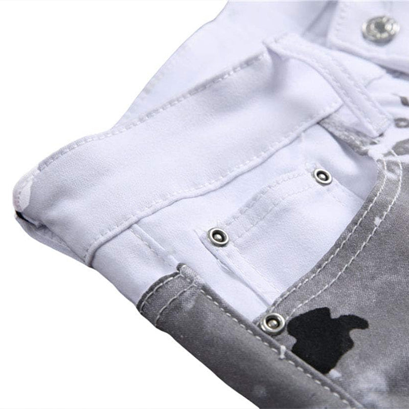 Men's Trendy Camo Slim Jeans