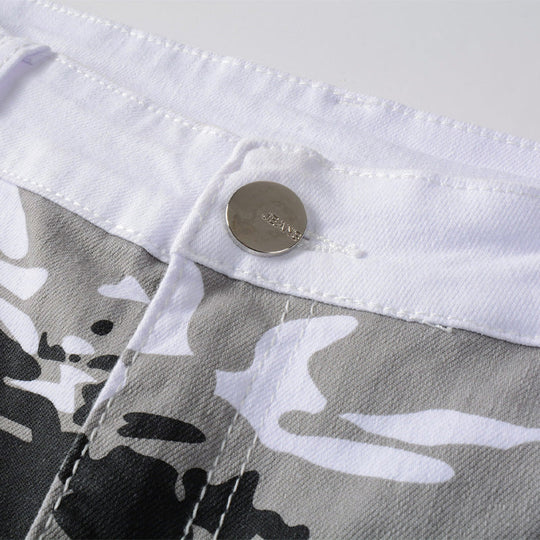 Men's Trendy Camo Slim Jeans