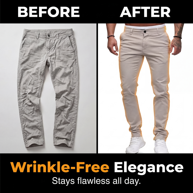 ⏳LAST DAY SALE ONLY ￡15.99!!✨Men’s Modern Slim-Stretch Trousers – Sleek Fit & All-Day Comfort