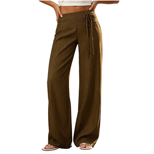 ✨ Easy Everyday Style | Women's Striped Wide-Leg Casual Pants