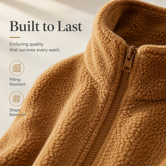 ❄️ Cold-Weather Comfort | Women's Warm Sherpa Fleece Full-Zip Jacket
