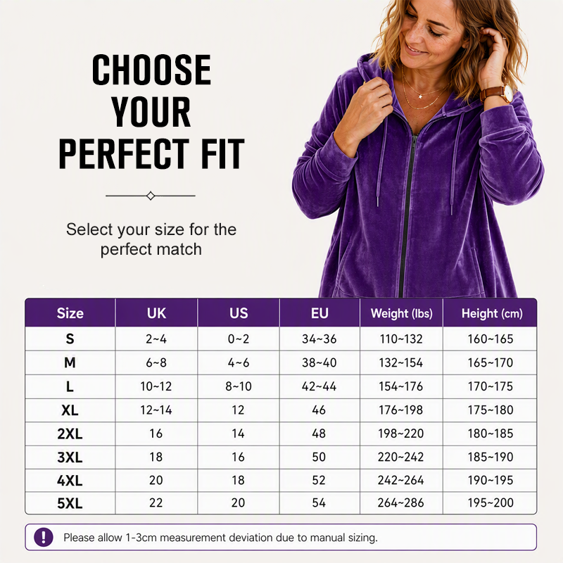 Women's Casual Velvet Hooded Jacket