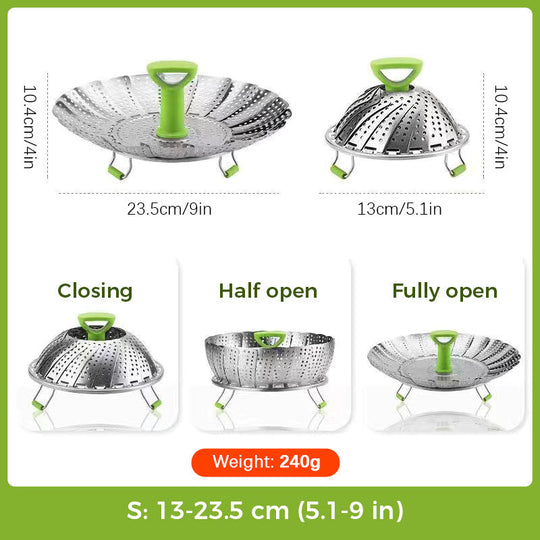 Stainless Steel Expandable Steamer Basket