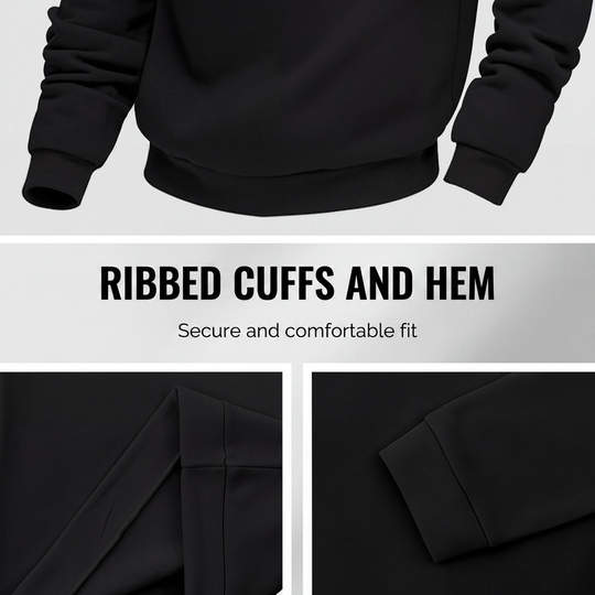 🍂 Easy Everyday Comfort | Men's Warm-Lined Stand-Collar Quarter-Zip Pullover