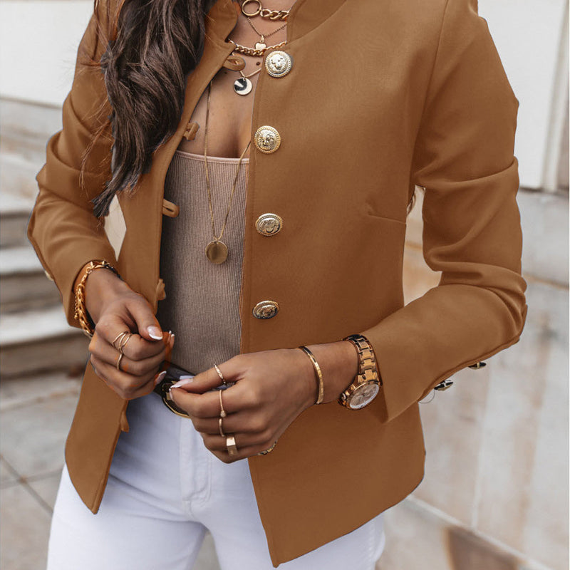 💎✨ Bestseller – Gold-Button Blazer – Fitted and Elegant