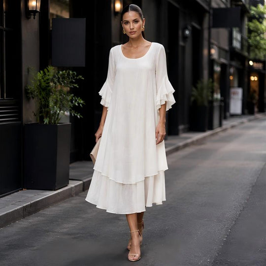⌛Limited-Time Offer-Women's Summer Loose Ruffle Sleeve Dress
