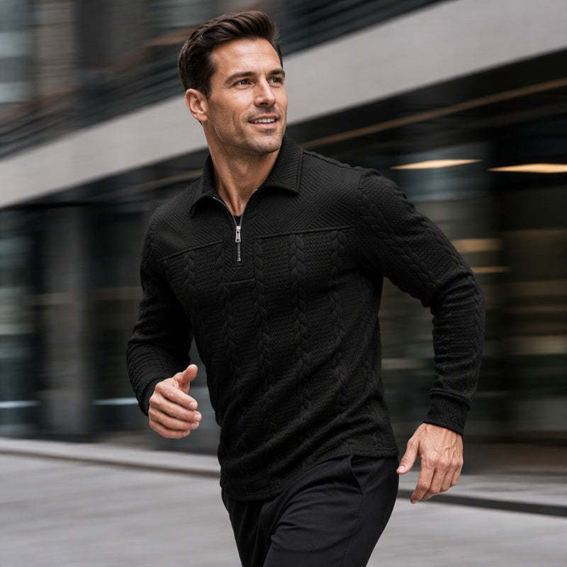 ✨New Arrivals & Special Offers-Men's Long Sleeve Half-Zip T-Shirt