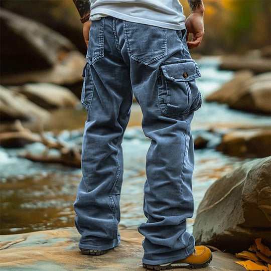 💥 More Pockets, More Convenience | Men's Relaxed-Fit Cargo Pants