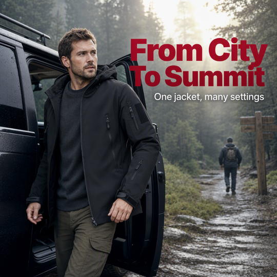 💥 Built for Wind & Rain | Men's Waterproof Insulated Outdoor Jacket
