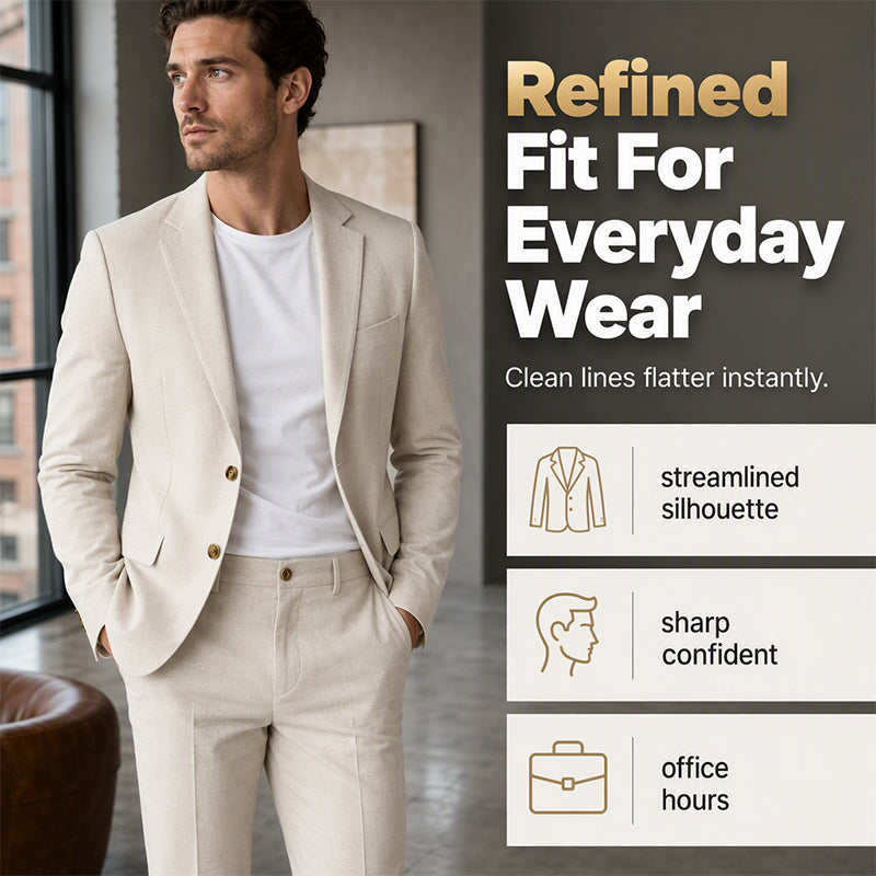 ✨ Polished Comfort | Men's Versatile Stretch Business Suit ⚡ Free Shipping