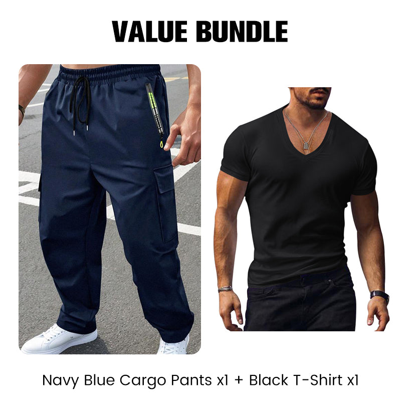 Men's Outdoor Cargo Pants with Multi-Pockets