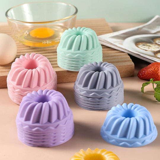 🧁 🍩 Silicone Donut-Style Baking Cups – Food-Grade BPA-Free, Non-Stick Easy Release & Heat/Cold Resistant – Reusable Eco-Friendly Baking Essential ✨