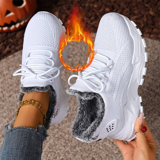Women's Warm Winter Knit Sneakers