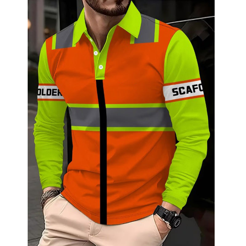 🦺 Built for the Job | Men's High-Visibility Scaffolder Long-Sleeve Work Top