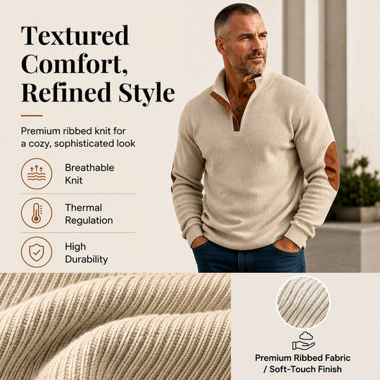 ⏳ Limited Time 50% Off! 💥Men's Corduroy Stand Collar Sweatshirt