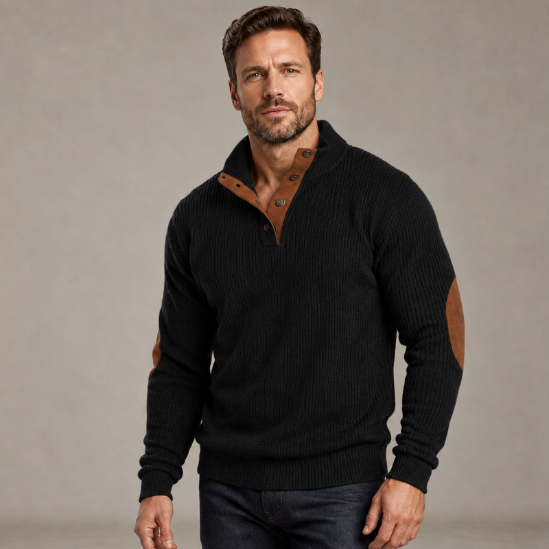 ⏳ Limited Time 50% Off! 💥Men's Corduroy Stand Collar Sweatshirt
