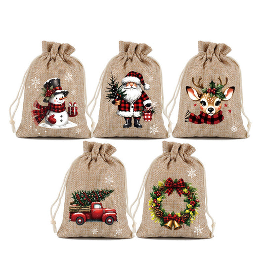 ⏳Limited-time 50% off⏰Christmas Drawstring Gift Bags🧦🎅