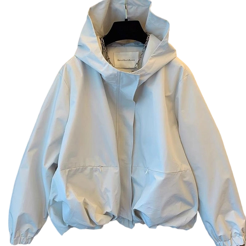 Women's Lightweight Short Windbreaker Jacket 