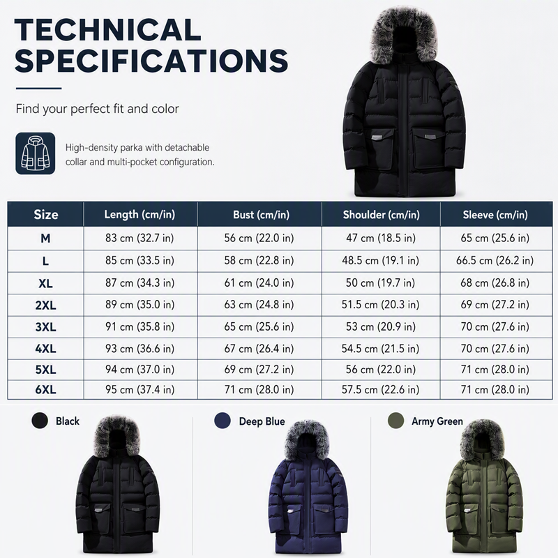 Men's Warm Padded Winter Coat