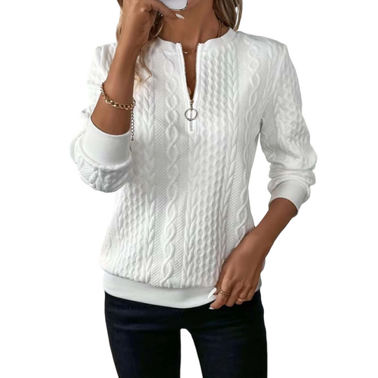 👚✨Women’s Half-Zip Cable Knit Sweatshirt✨𝘉𝘶𝘺 𝘢𝘯𝘺 2 𝘢𝘯𝘥 𝘨𝘦𝘵 𝘢𝘯 𝘦𝘹𝘵𝘳𝘢 8% 𝘥𝘪𝘴𝘤𝘰𝘶𝘯𝘵