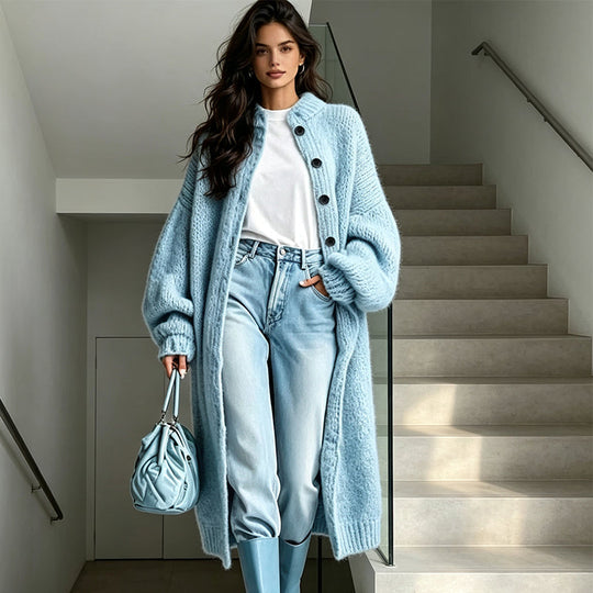 🛍️🧥New Arrivals - Women's Chunky Knit Long Sweater Coat
