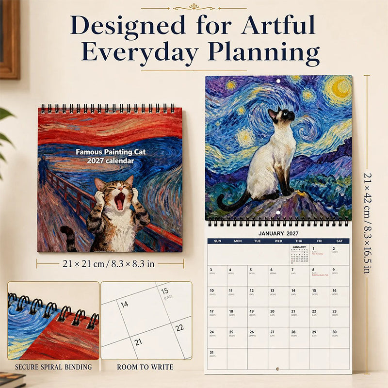 ⏳Limited-time 30% off🐱📅2027 Funny Cat Meme Calendar