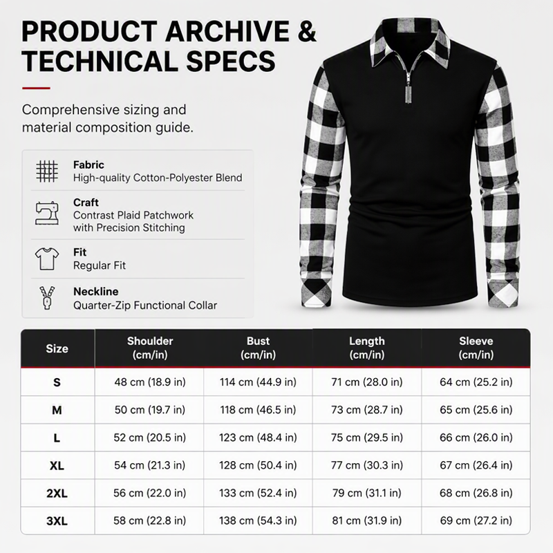 Bestseller🏆Men's Casual Long Sleeve Half-Zip Shirt