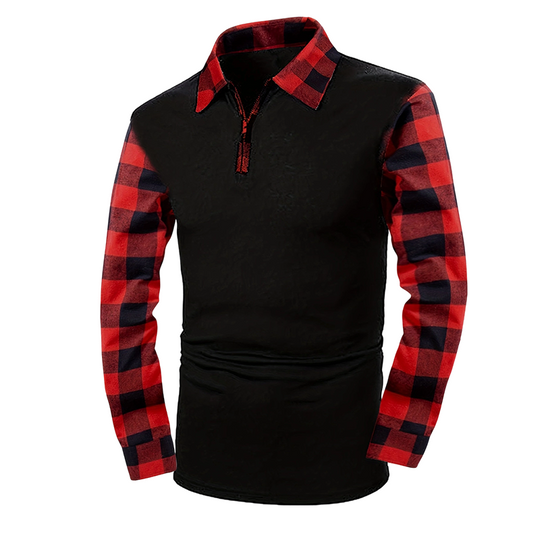 Bestseller🏆Men's Casual Long Sleeve Half-Zip Shirt