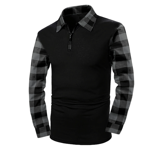 Bestseller🏆Men's Casual Long Sleeve Half-Zip Shirt